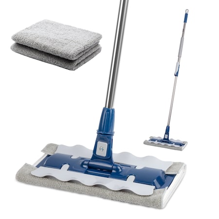 Dsv Standard Professional Microfiber Mop w/ 2 Extra Microfiber Washable Pads 87802
